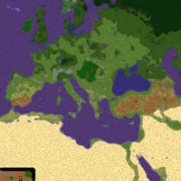 Minimap of Crusade over Europe 1.22